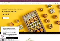 Sites similar to anandsweets.in