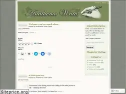 Sites similar to anathemawrites.wordpress.com
