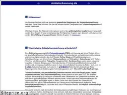 Sites similar to anbieterkennung.de