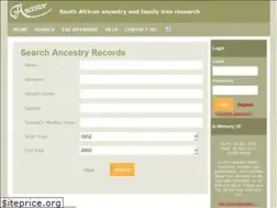 Sites similar to ancestor.co.za