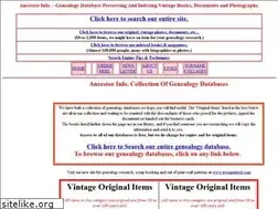 Sites similar to ancestorinfo.com