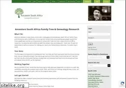 Sites similar to ancestors.co.za