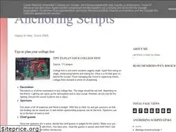 Sites similar to anchoringscripts.blogspot.com