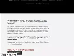 Sites similar to ancienthistorybulletin.org