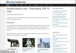 Sites similar to ancienthistorylists.com