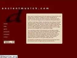 Sites similar to ancientmusick.com