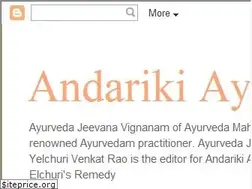 Sites similar to andariki-ayurvedam.blogspot.com