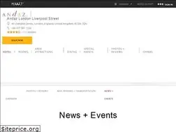 Sites similar to andazlondonevents.com