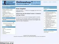 Sites similar to anders-buerobedarf.de