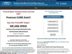 Sites similar to andersonandkoch-ford-warranty.com