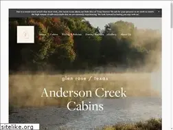 Sites similar to andersoncreekcabins.com