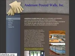 Sites similar to andersonpouredwalls.com