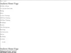 Sites similar to andoverhomeyoga.com