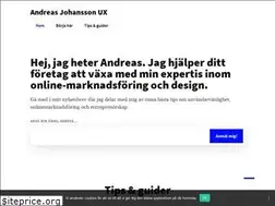 Sites similar to andreasjohanssonux.se