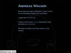 Sites similar to andreaswacker.com
