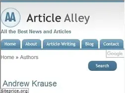 Sites similar to andrewkrause.articlealley.com