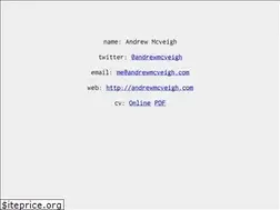 Sites similar to andrewmcveigh.com