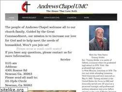 Sites similar to andrewschapelumc.com
