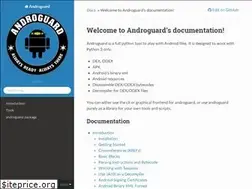 Sites similar to androguard.readthedocs.io