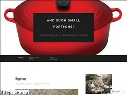 Sites similar to andsmallportions.com