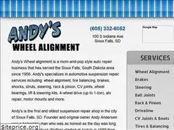 Sites similar to andys-wheel-alignment.com