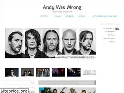 Sites similar to andywaswrong.com