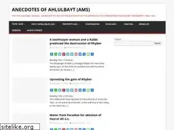 Sites similar to anecdotesofahlulbayt.blogspot.com