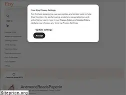 Sites similar to anemonereadspaperie.etsy.com