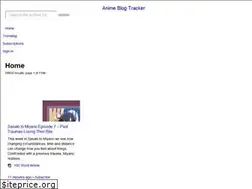Sites similar to aniblogtracker.com