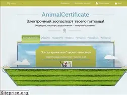 Sites similar to animalcertificate.com