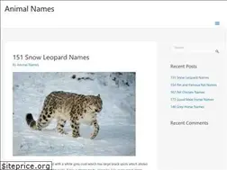 Sites similar to animalnames.org