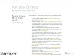 Sites similar to animebingo.wordpress.com
