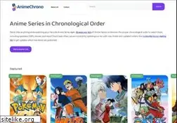 Sites similar to animechrono.com