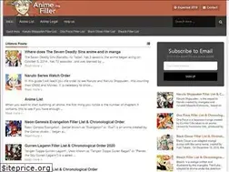 Sites similar to animefillerguide.com