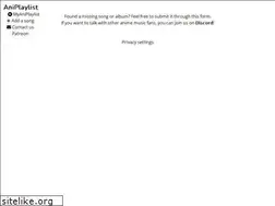 Sites similar to aniplaylist.com