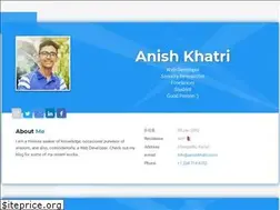 Sites similar to anishkhatri.com