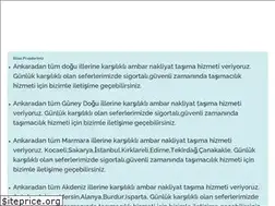 Sites similar to ankaraambarkargo.com