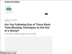 Sites similar to ankitasontakke.medium.com