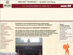 Sites similar to anklang-musikwelt.de