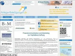 Sites similar to anleger-beteiligungen.de