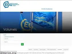 Sites similar to ann-geophys.net