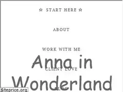 Sites similar to annainwonderland.com