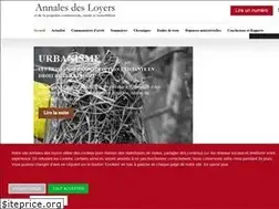 Sites similar to annalesdesloyers.fr