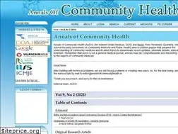 Sites similar to annalsofcommunityhealth.in