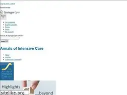 Sites similar to annalsofintensivecare.springeropen.com