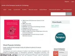 Sites similar to annalsofrscb.ro