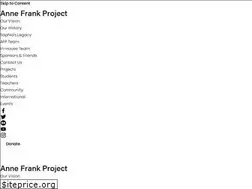 Sites similar to annefrankproject.com