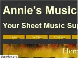 Sites similar to anniesmusic.com