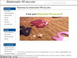 Sites similar to anniversaire-40-ans.com