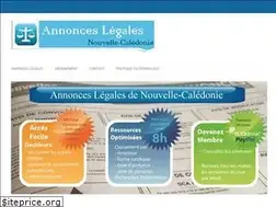 Sites similar to annonces-legales-nc.com